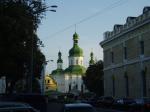 Вид со стороны лавры Свято-Феодосеевский монастырь УПЦ КП 