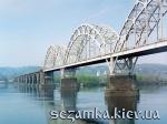 Вид моста целиком до начала строительства второй линии Дарницкий железнодорожный мост  Достопримечательности Киева - Мосты, путепроводы  (29)