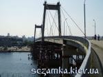 Вид моста с самого моста Мост на Рыбальский полуостров  Достопримечательности Киева - Мосты, путепроводы  (29)