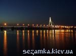 Ночной вид моста Московский мост  Достопримечательности Киева - Мосты, путепроводы  (29)