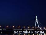Приближенный ночной вид Московский мост  Достопримечательности Киева - Мосты, путепроводы  (29)