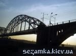 Вид моста на закате Дарницкий железнодорожный мост  Достопримечательности Киева - Мосты, путепроводы  (29)
