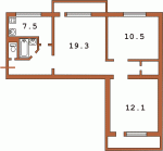 Планировка трехкомнатной квартиры тип 4  Продам трехкомнатную на БВС