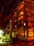 Общий вид дома ночью квартиры посуточно киев соломенский район