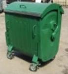 Контейнер мусорный 1,1 м3 крашеный - металлические мусорные баки  Контейнер для мусора, мусорные баки купить киев