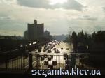 Вид с моста через Броварской проспект Гостиница Гостиничный комплекс Турист 
Гостиницы и отели Киева, Украины  