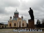 Ленин и церьковь на одной площади Свято-Покровская церковь  Достопримечательности Украины - Культовые сооружения  (123)