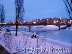 Зимнее фото моста Русановский мост  Достопримечательности Киева - Мосты, путепроводы  (29)