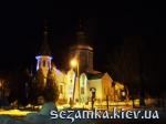 Ночной зимний вид Св.Косьмы и Дамиана УПЦ МП  Достопримечательности Украины - Культовые сооружения  (123)