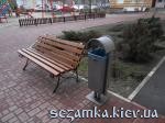 скамейка и мусорник прикрученные к дорожке Мусорник  Приколы - Двор, окрестности  (89)
