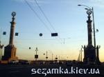 При въезде на мост Патона Мост Патона  Достопримечательности Киева - Мосты, путепроводы  (29)