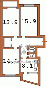 Планировка трехкомнатной квартиры Планировка трехкомнатной квартиры Серия БПС-6