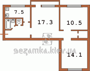 Планировка трехкомнатной квартиры тип 4 Планировка трехкомнатной квартиры тип 4 Кирпичная девятиэтажная хрущевка