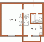 Планировка однокомнатной квартиры тип 2 Планировка двухкомнатной квартиры тип 6А Кирпичная девятиэтажная хрущевка